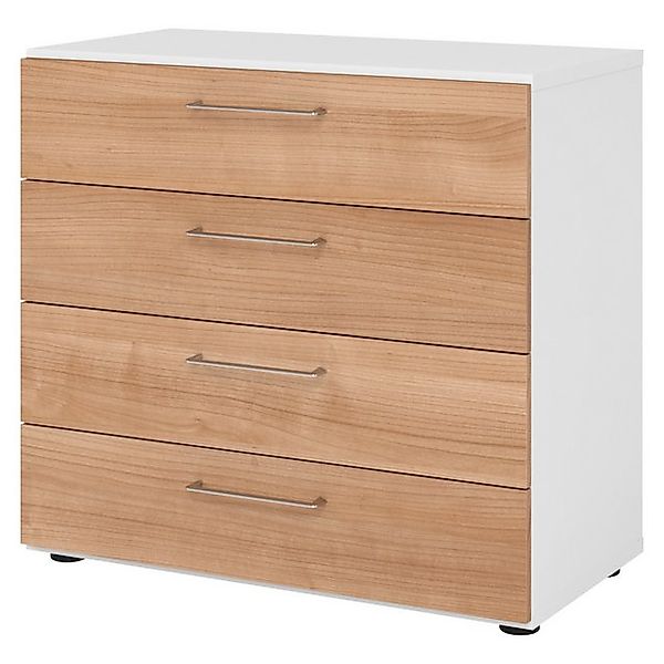 bümö Aktenschrank smart Schubladen Schrank - 4 Schübe Dekor: Weiß/Nussbaum günstig online kaufen