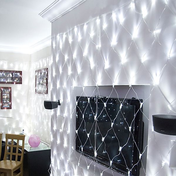 Core Connect 2m x 2m 140er LED Lichternetz weiß koppelbar transparentes Kab günstig online kaufen