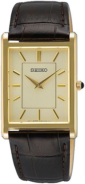 Seiko Quarzuhr SWR106P1, Armbanduhr, Herrenuhr, Lederarmband, günstig online kaufen