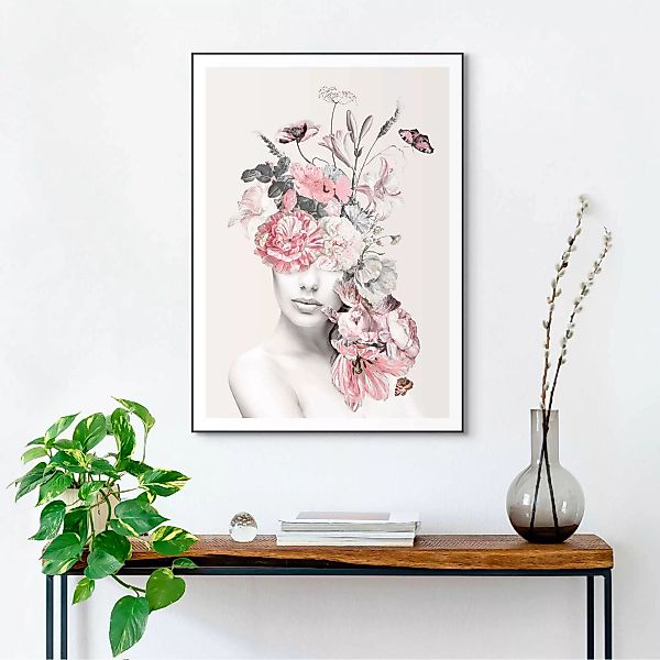 Reinders Poster "Blumenfrau" günstig online kaufen