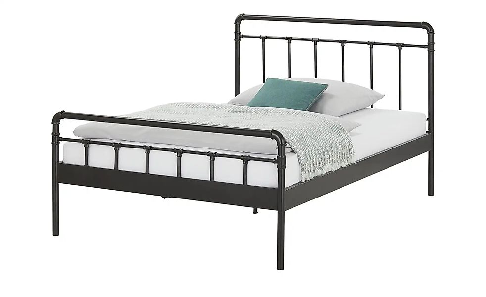 Metallbett  Nantwich ¦ schwarz ¦ Maße (cm): B: 147,5 H: 110 Betten > Einzel günstig online kaufen
