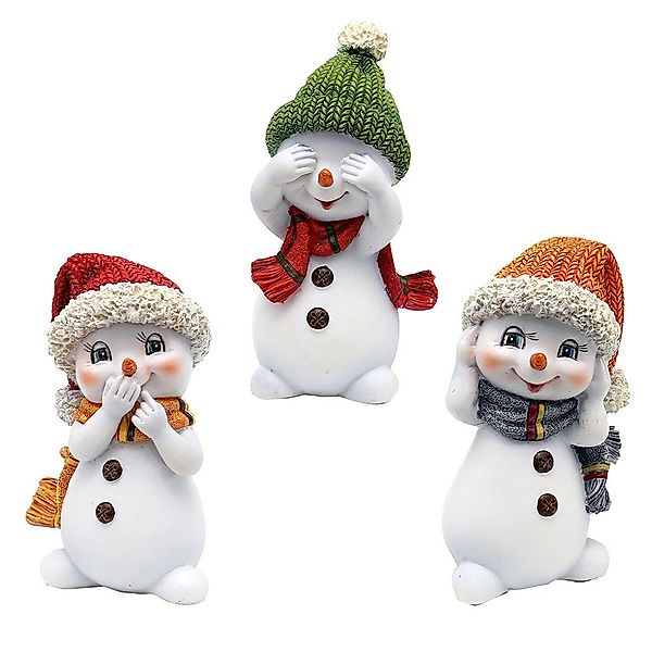 Dekohelden24 Dekofigur Schneekinder - nichts hören, günstig online kaufen