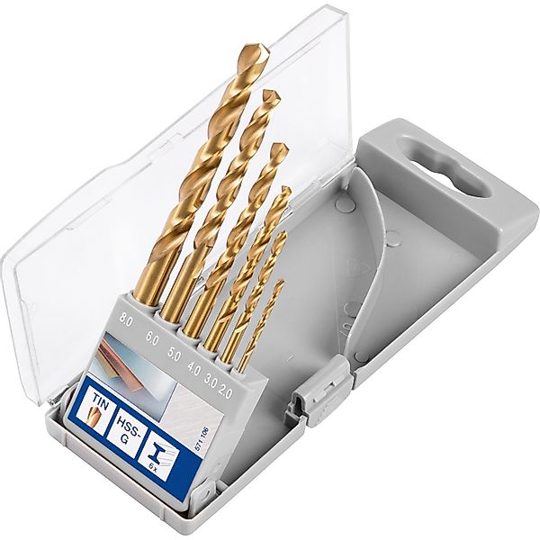 LUX-TOOLS TIN Spiralbohrer-Set 6-teilig günstig online kaufen