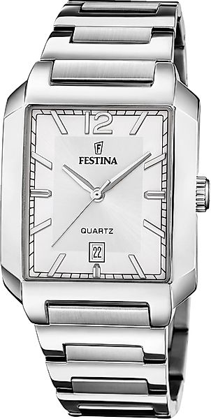 Festina Quarzuhr Festina Herrenuhr Edelstahl silber, günstig online kaufen