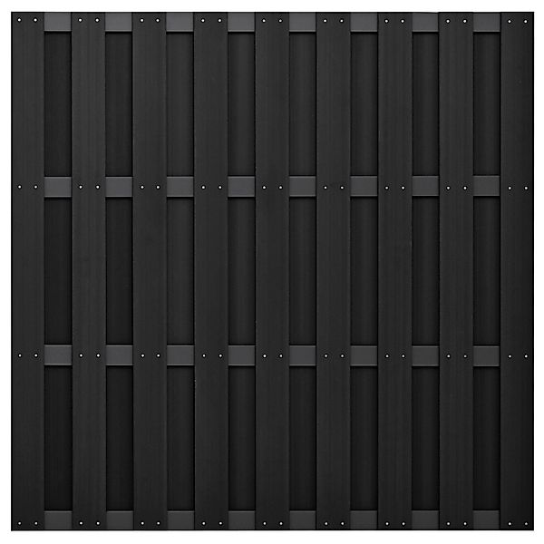 GartenLand WPC Bretterzaun Relax ca. 180 x 180 cm Anthrazit Aluminium Anthr günstig online kaufen