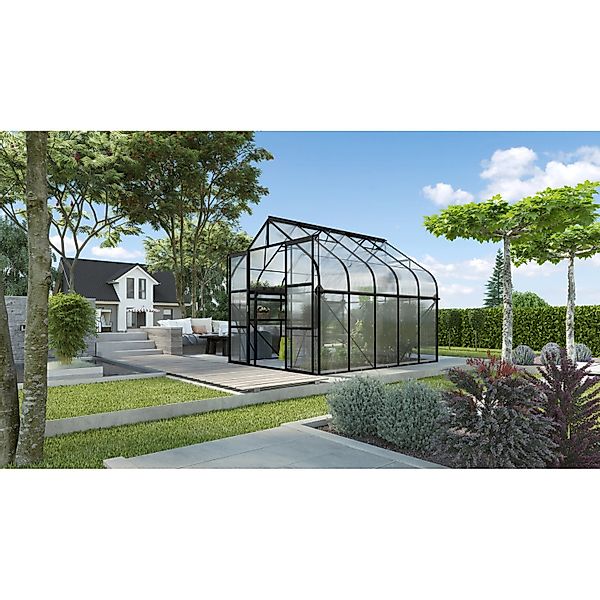 Vitavia Gewächshaus Diana 8300 Schwarz 8,3 m² inkl. Fundament günstig online kaufen
