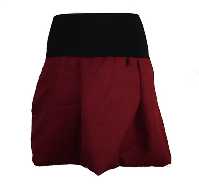 dunkle design Minirock Ballonrock 45cm Weinrot günstig online kaufen