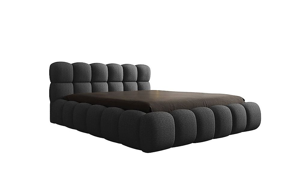 Luxusbetten24 Polsterbett Designer Polsterbett Boston Bouclé, mit Stauraum günstig online kaufen