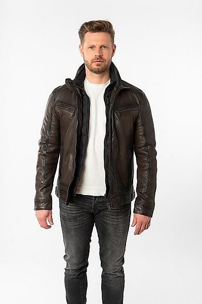 Mauritius Lederjacke MMHennie mit Stehkragen günstig online kaufen