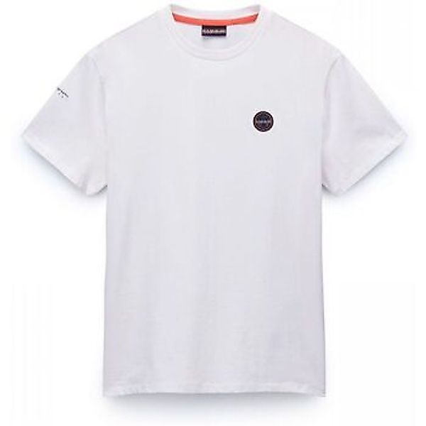 Napapijri  T-Shirts & Poloshirts S-BADGE NP0A4I3N-2061 WHITE HERON günstig online kaufen
