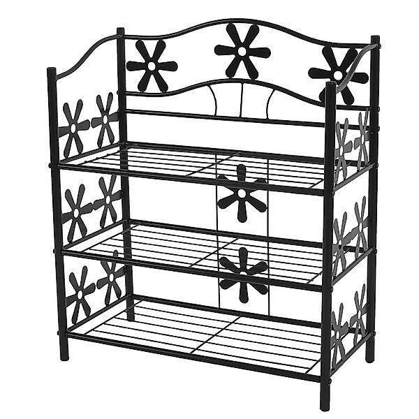 BERLINLODGE Regal Metall Bücherregal Schuhregal Standregal HxBxT 70x60x30cm günstig online kaufen