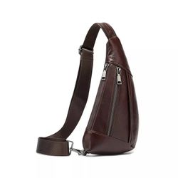 YUBRO-STUDIO Messenger Bag Herren Leder Brusttasche günstig online kaufen