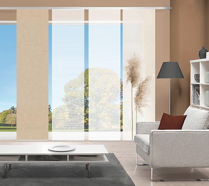 Vision S Schiebegardine "IRLOS 4er SET" Paneelwagen 4 Stk. tlg. Schiebevorh günstig online kaufen