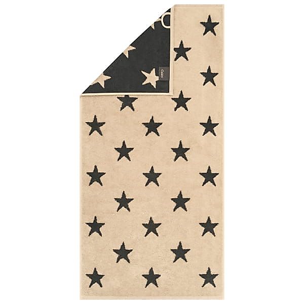 Cawö Handtücher NEW STARS Sterne groß 6260 - Farbe: beige/basalt - 37 - Han günstig online kaufen