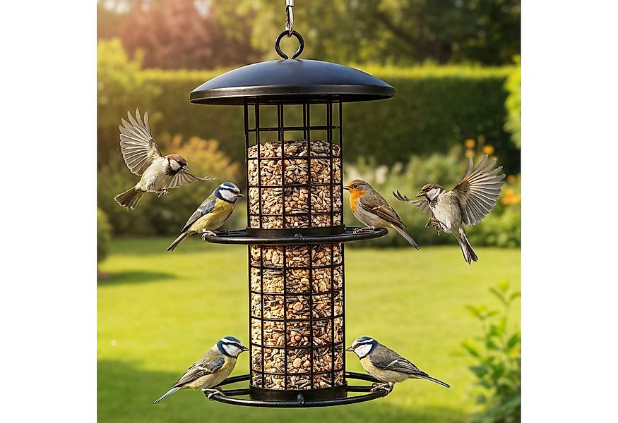 Zooprinz Futterspender Futtersilo Metall für Vögel, Wildvögel, Futterstatio günstig online kaufen