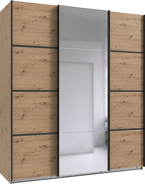 Wimex Schwebetürenschrank Jork Kleiderschrank mit Spiegel, günstig online kaufen