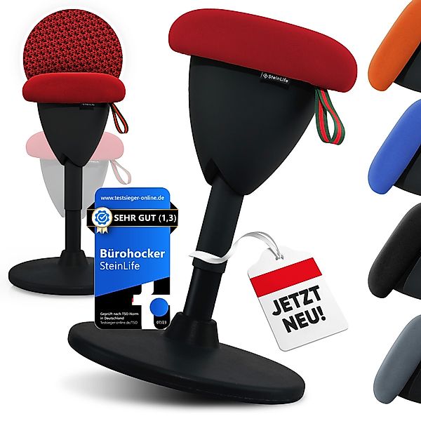 Steinlife Arbeitshocker Ergonomisch [TESTSIEGER] Bürohocker Höhenverstellba günstig online kaufen