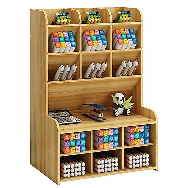 zggzerg Regal-Schreibtisch Holz-Schreibtisch-Organizer mit Schublade, DIY-S günstig online kaufen