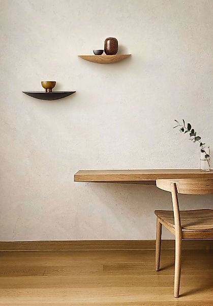 Home affaire Wandregal "Drop" 1 Stk. tlg. Breite 30 cm, Massivholz, FSC-zer günstig online kaufen