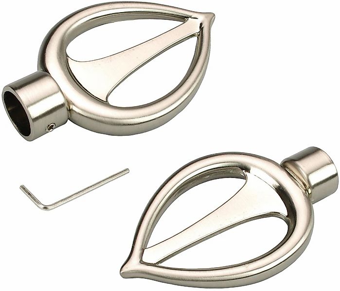 Liedeco Gardinenstangen-Endstück "Flamme" für Gardinenstangen Ø 16 mm günstig online kaufen