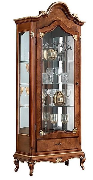 JVmoebel Vitrine Schränke Holz Vitrinen Glas Schrank Echtholz Wohnzimmer Mö günstig online kaufen