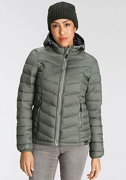 Polarino Steppjacke mit Kapuze Übergangsjacke für kühle Tage, aus leichtem günstig online kaufen