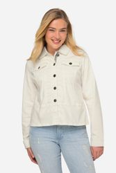 Laurasøn Sommerjacke Jeansjacke Hemdkragen Zierbänder Langarm günstig online kaufen