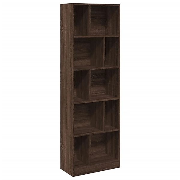 VidaXL Bücherregal Braun Eichen-Optik 57x28,5x174 cm Holzwerkstoff günstig online kaufen