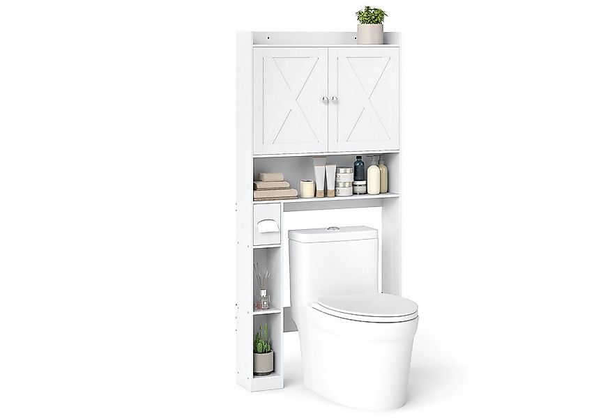 COSTWAY Badregal, Toilettenschrank schmal, platzsparend 172,5cm günstig online kaufen