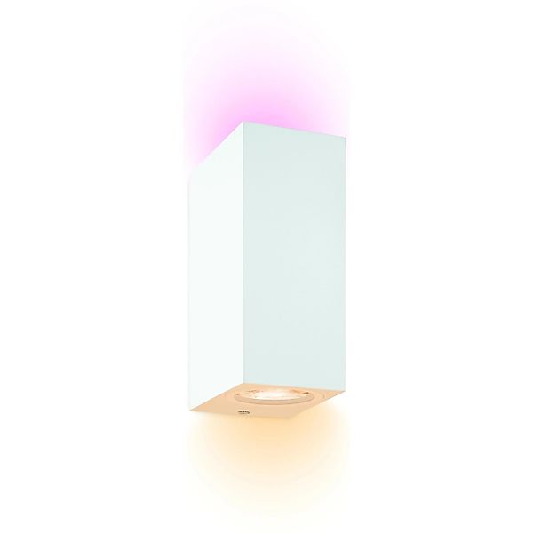 WiZ LED-Wandleuchte Up&Down Tunable White & Color 690 lm Weiß günstig online kaufen