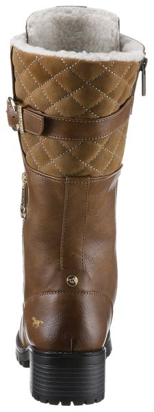 Mustang Shoes Winterstiefel mit goldfarbenen Akzenten günstig online kaufen