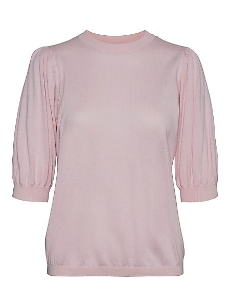 VERO MODA Rundhals- Bluse Damen Pink günstig online kaufen