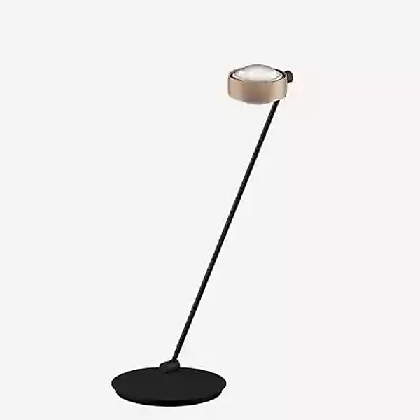 Occhio Sento Tavolo 80 D Tischleuchte LED links, Kopf gold matt/Body schwar günstig online kaufen