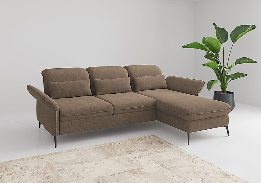 sit&more Ecksofa "Emely, inkl. Sitztiefenverstellung", wahlweise mit Bettfu günstig online kaufen