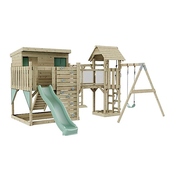 OutdoorToys Spielturm Inga mit Kinderschaukel Mintgrün günstig online kaufen