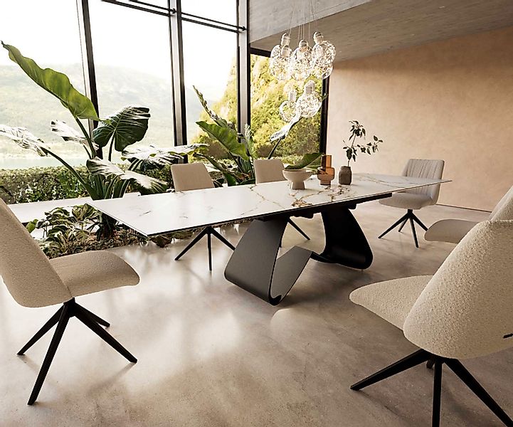DELIFE Esstisch Edge, Keramik Calacatta Luxe günstig online kaufen