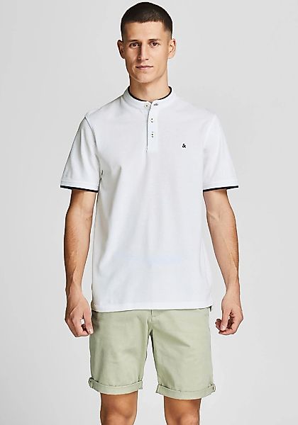 Jack & Jones Kurzarmshirt "PAULOS MAO POLO" mit kontrastfarbiger Kante am s günstig online kaufen