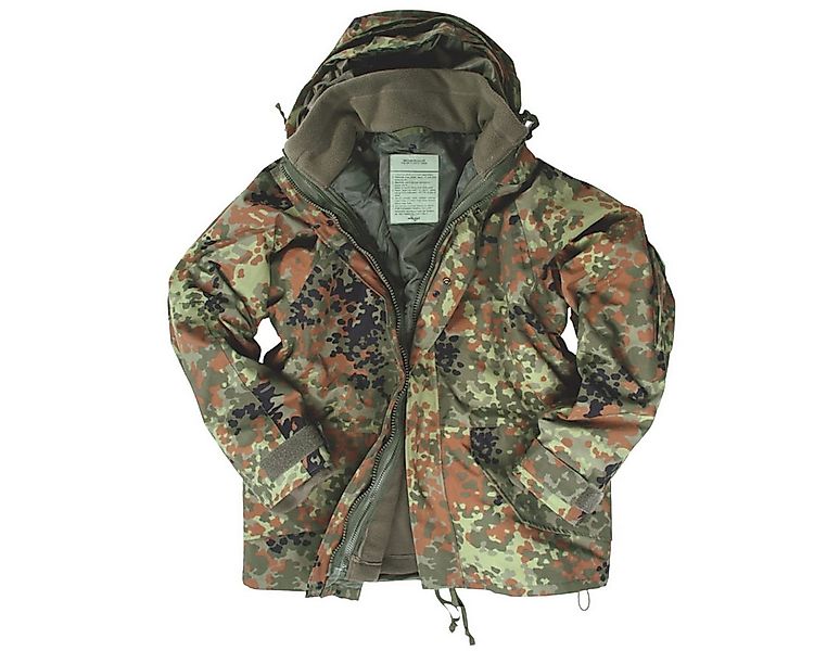 Mil-Tec Parka Militär Nässeschutzjacke mit Fleecejacke günstig online kaufen