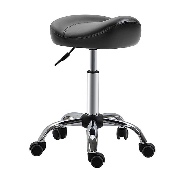 HOMCOM Rollsitz Samt-Touch mit Rädern, Rollhocker günstig online kaufen