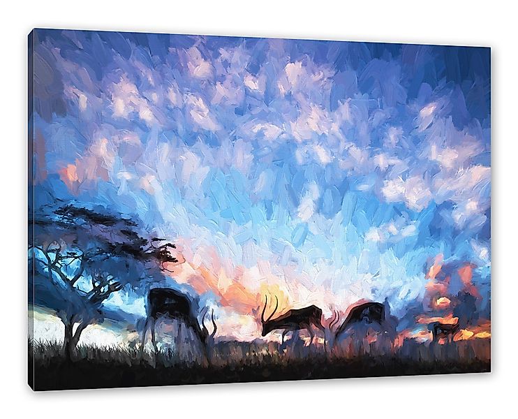 Pixxprint Leinwandbild Tiere in der Natur, günstig online kaufen