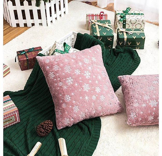 BTTO Kissenbezug Weihnachten Kissenhüllen 45X45cm, 1/2/4er Set Kissenbezüge günstig online kaufen