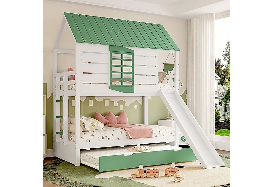 Merax Etagenbett Spielbett aus Kieferholz (1-St., 205.4 x 236.5 x 228.6 cm) günstig online kaufen
