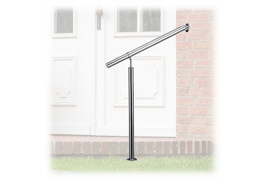 relaxdays Treppengeländer Edelstahl, 80 cm Länge, 0.42 cm Höhe, 800 mm günstig online kaufen