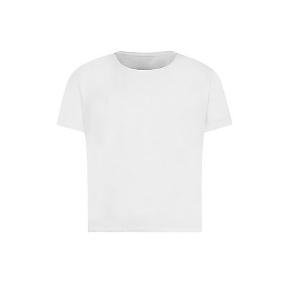 Evoni T-Shirt Damen kurzes Kurzarmshirt aus weichem Baumwollstoff günstig online kaufen