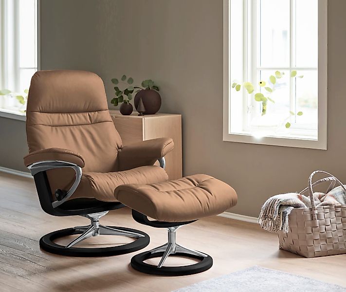 Stressless "Sunrise" mit Signature Base, Größe M, Gestell Schwarz, in 2 Led günstig online kaufen