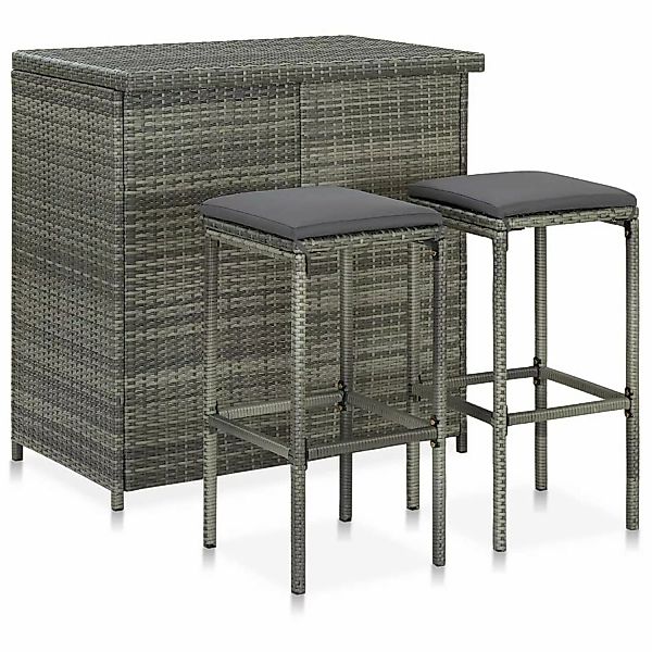 vidaXL Essgruppe 3-tlg. Bar Set Poly günstig online kaufen