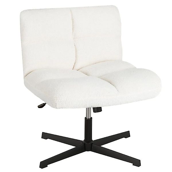 Costway Schneidersitz Stuhl Drehstuhl Ohne Armlehnen Modern Beige günstig online kaufen