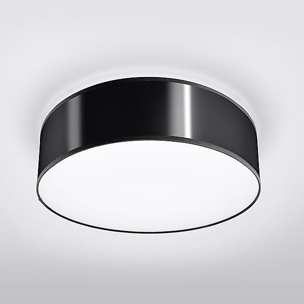 famlights | Deckenleuchte Annalena in Schwarz E27 max. 2 x 60W 350 mm günstig online kaufen