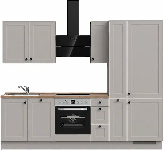 nobilia® Küchenzeile »"Cascada II"«, vormontiert, Breite 270 cm, Ausrichtun günstig online kaufen