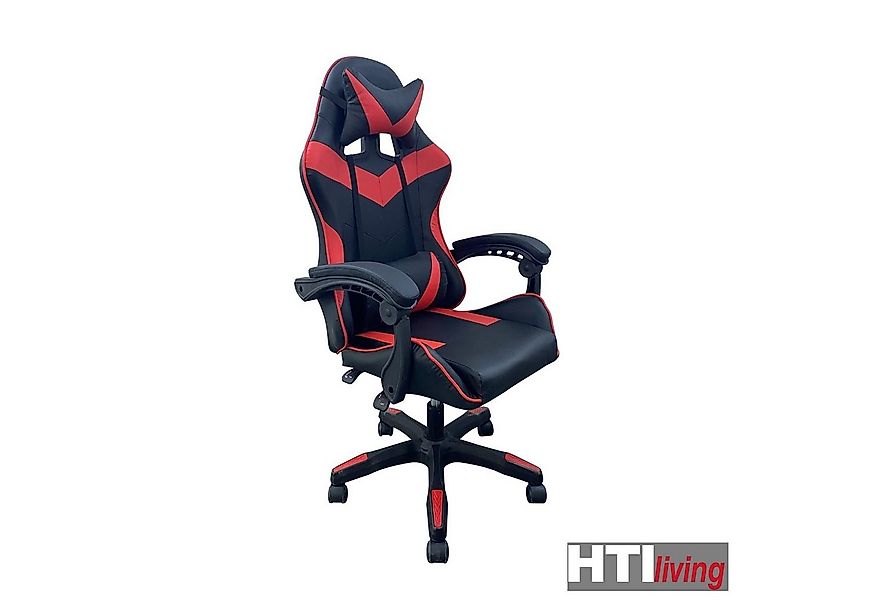 HTI-Living Schreibtischstuhl Schreibtischstuhl Krit Schwarz-Rot (Stück, 1 S günstig online kaufen